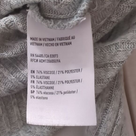 American Eagle V Neck Ribbed Long Sleeve Blouse - Picture 6 of 6